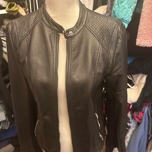 Women's Black Leather Jacket